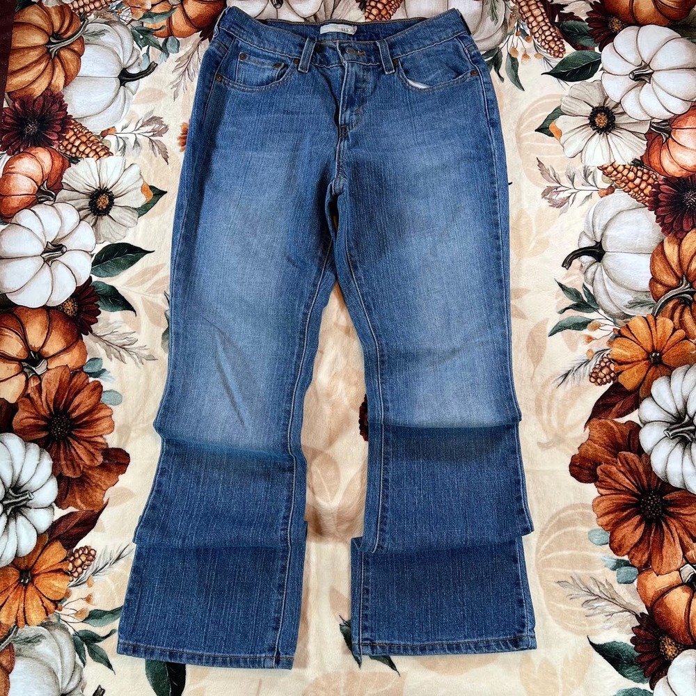 Levis 515 Womens Mid Rise Bootcut Jeans Medium Blue Wash Stretch Denim Size 4M